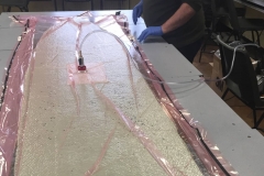 Vacuum bagging the chassis